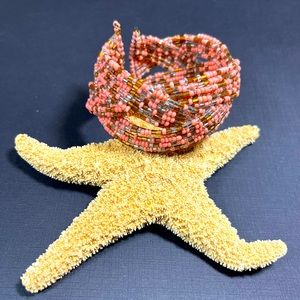 Braided Beaded Stretch Bracelet